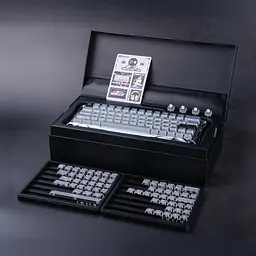 Клавиатура GravaStar Mercury V60 Pro 60 keys Blackcore 8K USB-A RGB Chrome Silver (GSV60PRO_XTAL_SLV) - миниатюра 10