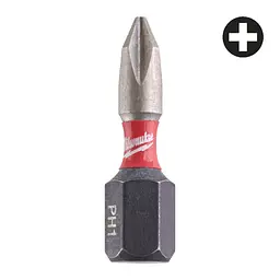 Біта SHOCKWAVE MILWAUKEE, PH1, 25мм, (2 шт)