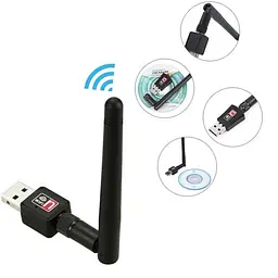 Бездротовий WiFi 802.11N USB-адаптер 2.0 - мініатюра 5