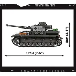 Конструктор Cobi Company of Heroes 3 Танк Panzer IV, масштаб 1:35, 610 деталей (COBI-3045) - мініатюра 8