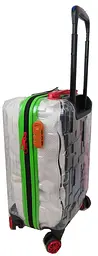Прозора мала пластикова валіза + комплект органайзерів 42L My Luggage 55х34х25 см sum0026756 - мініатюра 3