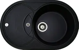 Кухонна мийка Adamant Shell 770x495x200 антрацит 253223, Антрацит