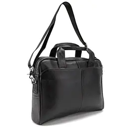 Ділова чоловіча шкіряна сумка Tiding Bag M56-1111A чорна - мініатюра 6
