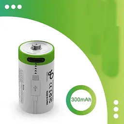 Акумулятор CR2 Smartoools 300 mAh літій-іонний Li-Ion із зарядкою від Type-C 3.7V Випуклий плюс (19326) - мініатюра 1