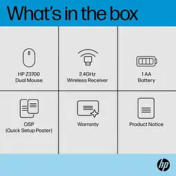 Мишка HP Z3700 Dual Wireless/Bluetooth Silver (758A9AA) - мініатюра 9
