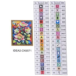Набір з алмазною мозаїкою "Квіти дзвіночки" 40*50 см, IDEA2-CK6571, ТМ "99IDEAS" - мініатюра 8