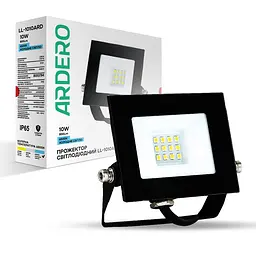Світлодіодний прожектор Ardero LL-1010ARD 10Вт 6500K чорний