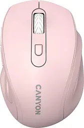 Мышь Canyon OnClick 20 Ergonomic Silent Wireless Pink (CNE-CMSW20P)