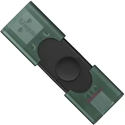USB флеш накопичувач Kingston 128GB DataTraveler Duo USB 3.2 / Type-C Black/Green (DTDEG2/128GB)