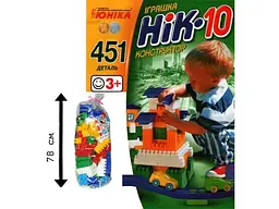 Конструктор Нік-10, Юніка, 451 дет.