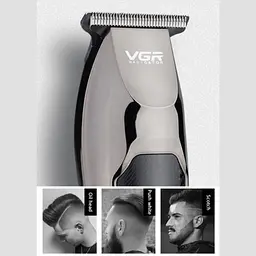 Тример для бороди VGR VOYAGER PROFESSIONAL TRIMMER универсальний тример для стрижки волосся, машинка для стрижки аккумуляторна, тример для гоління
- мініатюра 4