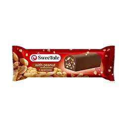 Цукерка глазурована з трюфелеподібним корпусом Батончик SweeTale з арахісом 30 г