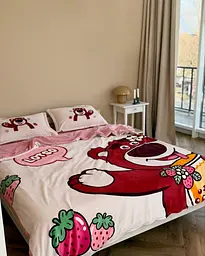 Постельное белье детское плюшевое полуторное Dushka Home 21214 160х215 см