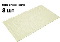 Татамі мат EasyFit 8 шт (30х30х1 см) хвіст ластівки білий - мініатюра 3