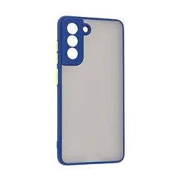 Чехол-панель-накладка для Samsung Galaxy S21 FE 5G (G990), Frosted Matte, синий, противоударный чехол с защитой всего корпуса, термополиуретан TPU + поликарбонат PC, ArmorStandart (ARM70488)