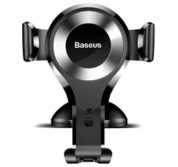 Автомобільний тримач холдер Baseus Osculum Type Gravity Car Mount SUYL-XP0S Black-Silver - мініатюра 2