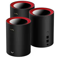 Маршрутизатор WiFi Mesh-система WiFi 6 2.5G Cudy M3000 Black (3-Pack) 3 штуки дводіапазонні AX3000 (73-00510) - мініатюра 5