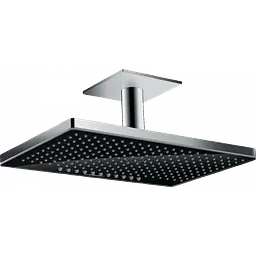 Верхній душ Hansgrohe Rainmaker Select 460 2jet з тримачем до стелі Black/Chrome 24004600, Чорний