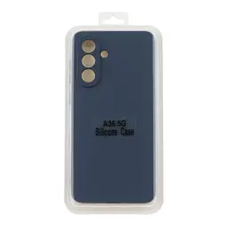 Чохол Silicone Cover з рамкою камери A Samsung Galaxy A36 5G Dark Blue (36843_3609348) - мініатюра 2