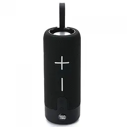 Чорна Bluetooth-колонка безпроводова з ремінцем TG619C USB/TF
