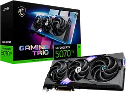 Відеокарта GeForce RTX 5070 Ti 16GB MSI Gaming Trio OC Plus (RTX 5070 Ti 16G GAMING TRIO OC PLUS) - мініатюра 1