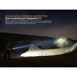 Ручний ліхтар Fenix C5 Pro 2000 лм, авіаційний алюміній, 137.4х34х25.4 мм, чорний - мініатюра 8