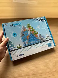 Магнітний конструктор Minecraft 124 шт по грі Майнкрафт Зимовий Mk001013.1 - мініатюра 8