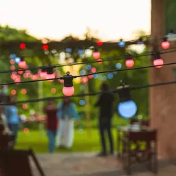 Twinkly Гірлянда Smart LED Twinkly Festoon RGB 20, G45, Gen II, IP44, 10м, кабель чорний - мініатюра 9