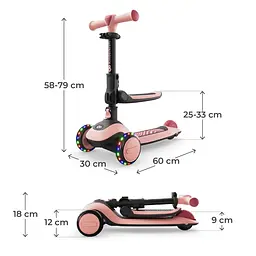 Самокат Kinderkraft Halley 2 Rose Pink (KRHALL02PNK0000) - мініатюра 9