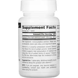Селен дріжджовий Source Naturals Selenium 200 мкг 60 таблеток (2023-10-4614) - мініатюра 2