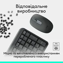 Комплект (клавіатура + миша) Logitech MK250 Bluetooth/Wireles Graphite (UA) (920-013823) [140896] - мініатюра 5