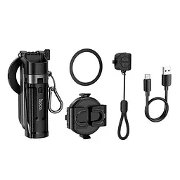 Селфі-монопод HOCO K27 Pro Magic mini live broadcast stand(pull clip+magnetic focusing version) Black (6942007668743) - мініатюра 8