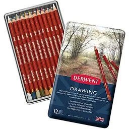 Олівці для рисунку Derwent Drawing 12шт 