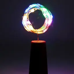 Гірлянда ColorWay пробка для пляшки на батарейках LED 20/2М (5шт/уп) кольорова (CW-GC-20L2BMC) - мініатюра 5
