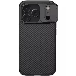 Карбонова накладка Nillkin CamShield Pro для Apple iPhone 17 Pro Max (6.9) Black - мініатюра 2