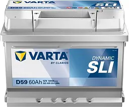 Акумулятор Varta Dynamic SLI 12В 60Аг 540А (EN) R+ (560409054)