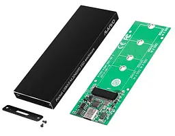 Зовнішня кишеня Maiwo внешний для M.2 SSD (NGFF) SATA через USB3.1 GEN2 Type-C (K16NC black) U1 - мініатюра 3