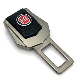 Заглушка ремня безпеки з логотипом Fiat Темний хром 1 шт