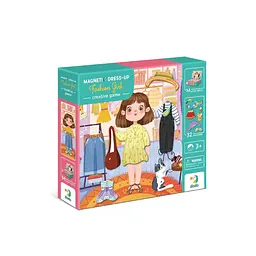 Магнітна гра "Одягалка Модниця" DoDo Toys 200243, 1 магнітна дощечка, 32 магніти