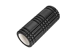 Масажний ролик EasyFit Grid Roller 33 см v.1.0 Чорний (EF-2019-B)
