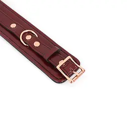Наручники Liebe Seele Wine Red Handcuffs 27 см бордовий - мініатюра 5
