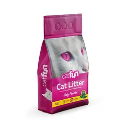 Наповнювач для котячого туалету Catfun бентонітовий з ароматом дитячої присипки 10 л (арт.23.5KDK.00144)