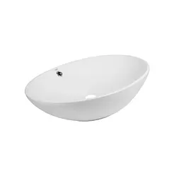 Умивальник Qtap Dove накладний овальний 625x415x150 мм White + донний клапан PU02O, Білий - мініатюра 4