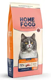 Корм для вибагливих котів Home Food з куркою та лівером 10кг