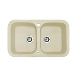 Кухонна мийка Adamant Twins 765x470x190 Бежевий ivory 303223