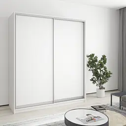 Шафа-купе дводверна MebelStar Комбо AL 2ДСП 180x60x210 см Аляска білий (MBS-2701)