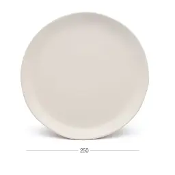 Тарілка обідня МВМ My Home KP-32 25 см біла (KP-32 WHITE) - мініатюра 3