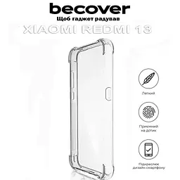 Чохол до мобільного телефона BeCover Anti-Shock Xiaomi Redmi 13 Clear (711545) - мініатюра 4