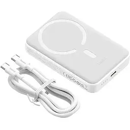 Портативна батарея Powerbank Powerbank Baseus Magnetic Mini Wireless Quick Charging 10000 mAh 30 W PPCX110202 White - мініатюра 3