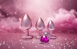 Анальна пробка Gleaming Love Pearl Pink Plug S 7.1 см (рожевий) - мініатюра 4